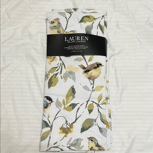 Lauren Ralph Lauren Kitchen Towels set of 2 Bird and leaf design